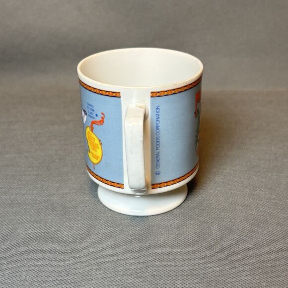 Vintage Maxwell House Coffee Cup Pedestal Footed Mug Cup 8 oz Retro 1970s - Picture 2 of 9